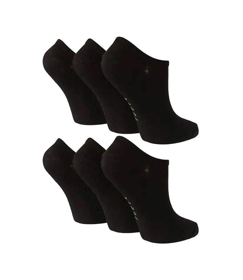 6 Pairs Ladies Breathable Bamboo Low Cut Trainer Socks