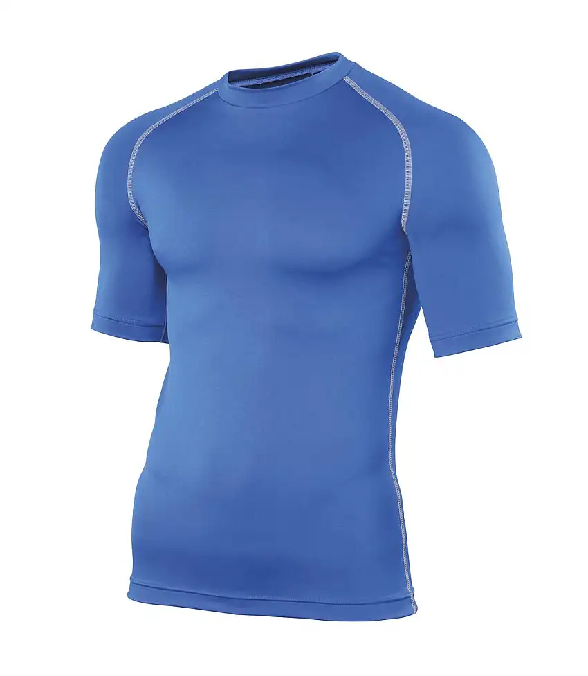 Rhino Mens Sports Base Layer Short Sleeve T-Shirt (Royal) - UTRW1277