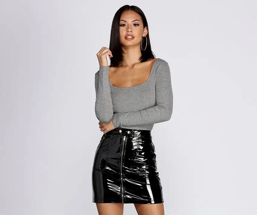 All You Need Ribbed Bodysuit