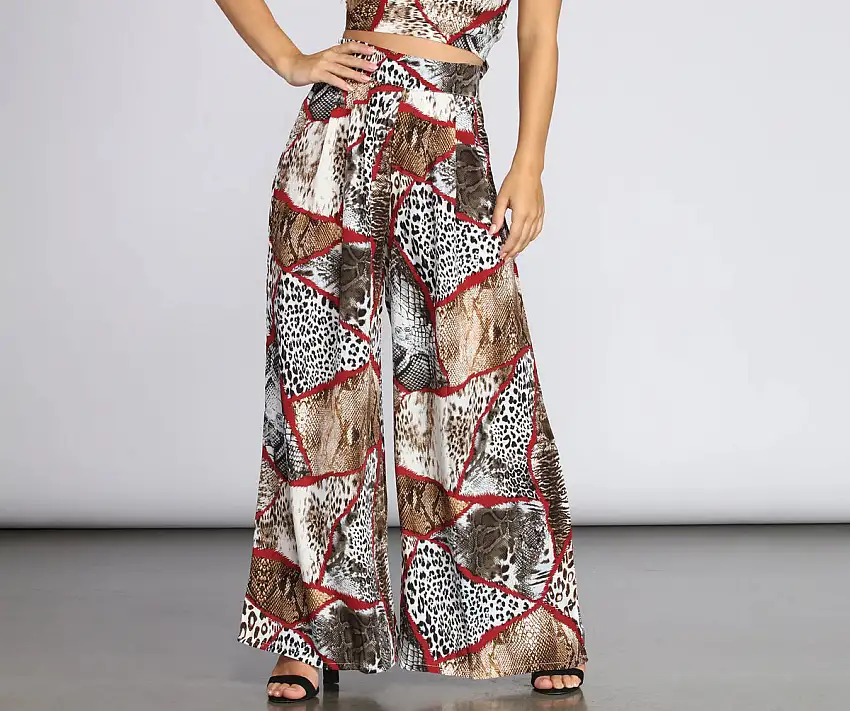 Animal Desire High-Waist Pants