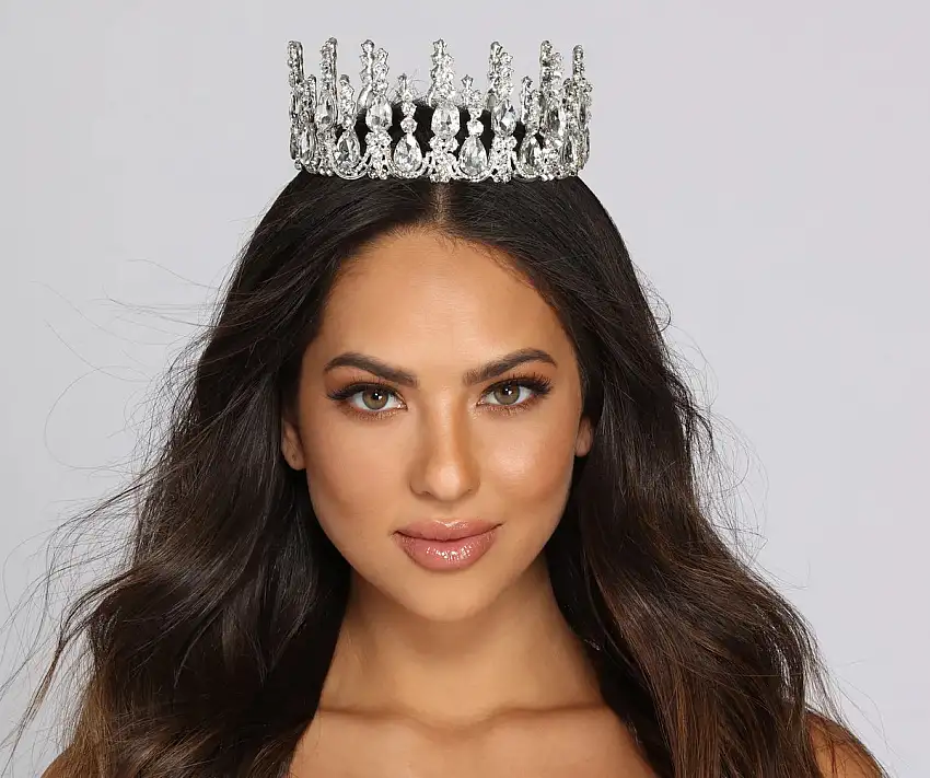 All Hail The Queen Rhinestone Crown