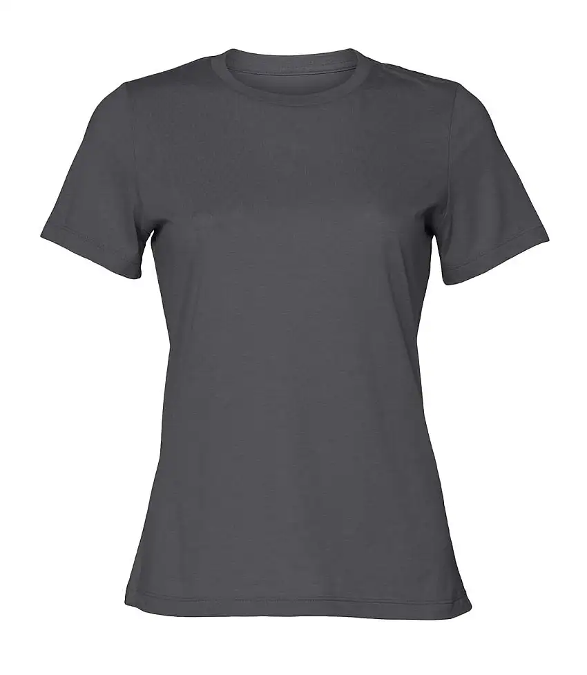 Womens/ladies Heather Jersey Relaxed Fit T-shirt Deep Grey Bella + Canvas