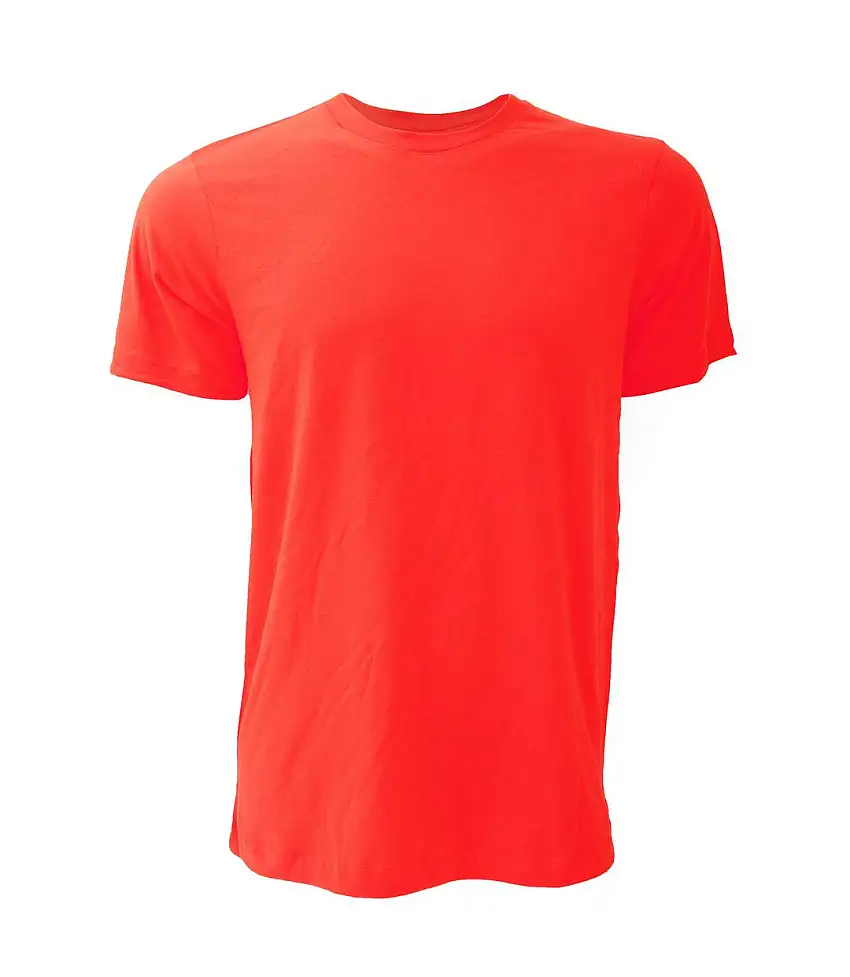 Canvas Unisex Jersey Crew Neck Short Sleeve T-Shirt (Red) - UTBC163