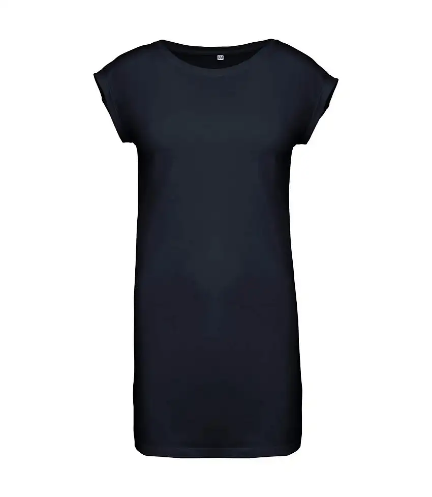 Womens/ladies T-shirt Dress Navy Kariban