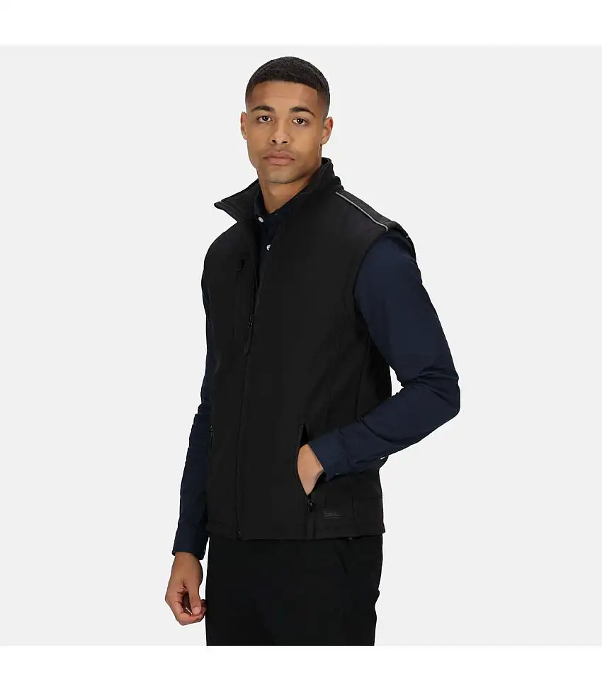 Regatta Great Outdoors Mens Sandstorm Sleeveless Zip Up Bodywarmer (Black) - UTRG1927