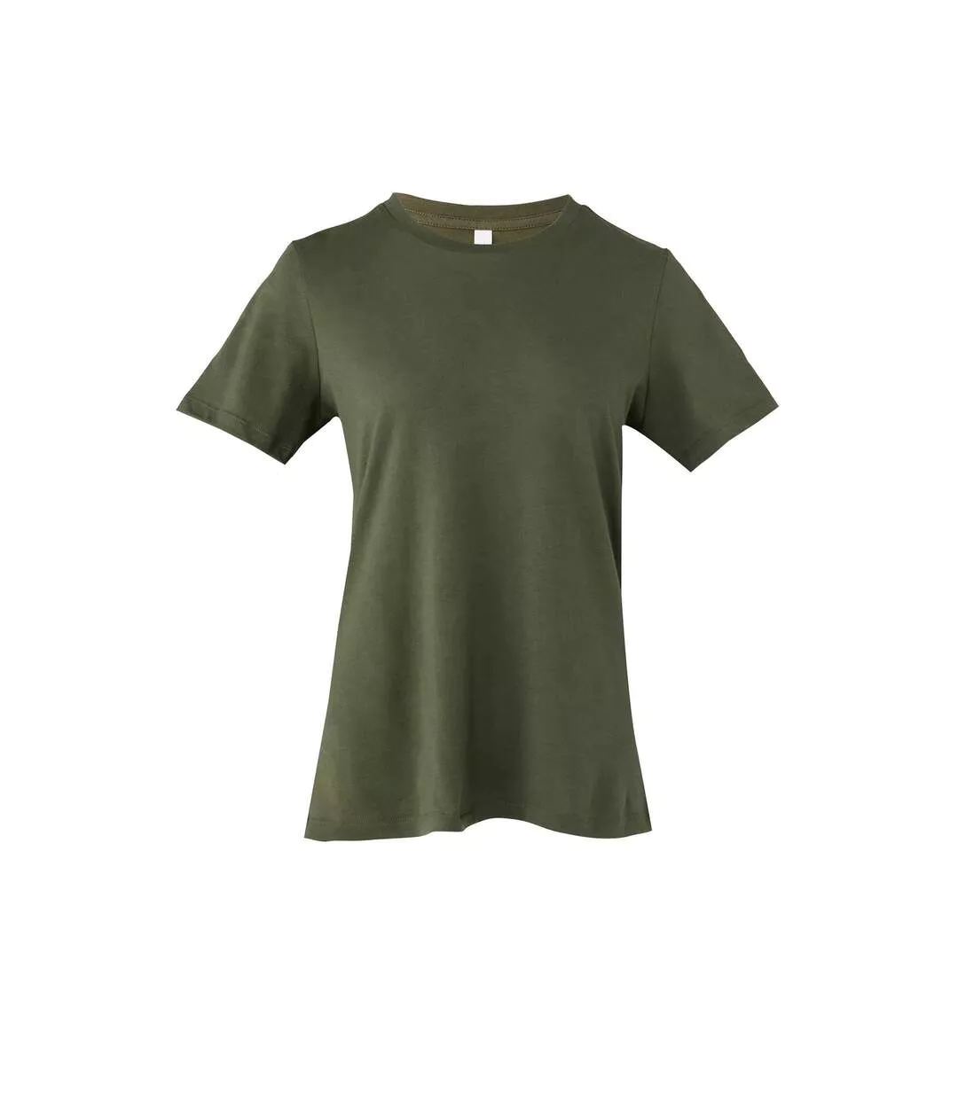 Womens/ladies Jersey Relaxed Fit T-shirt Military Green Bella + Canvas