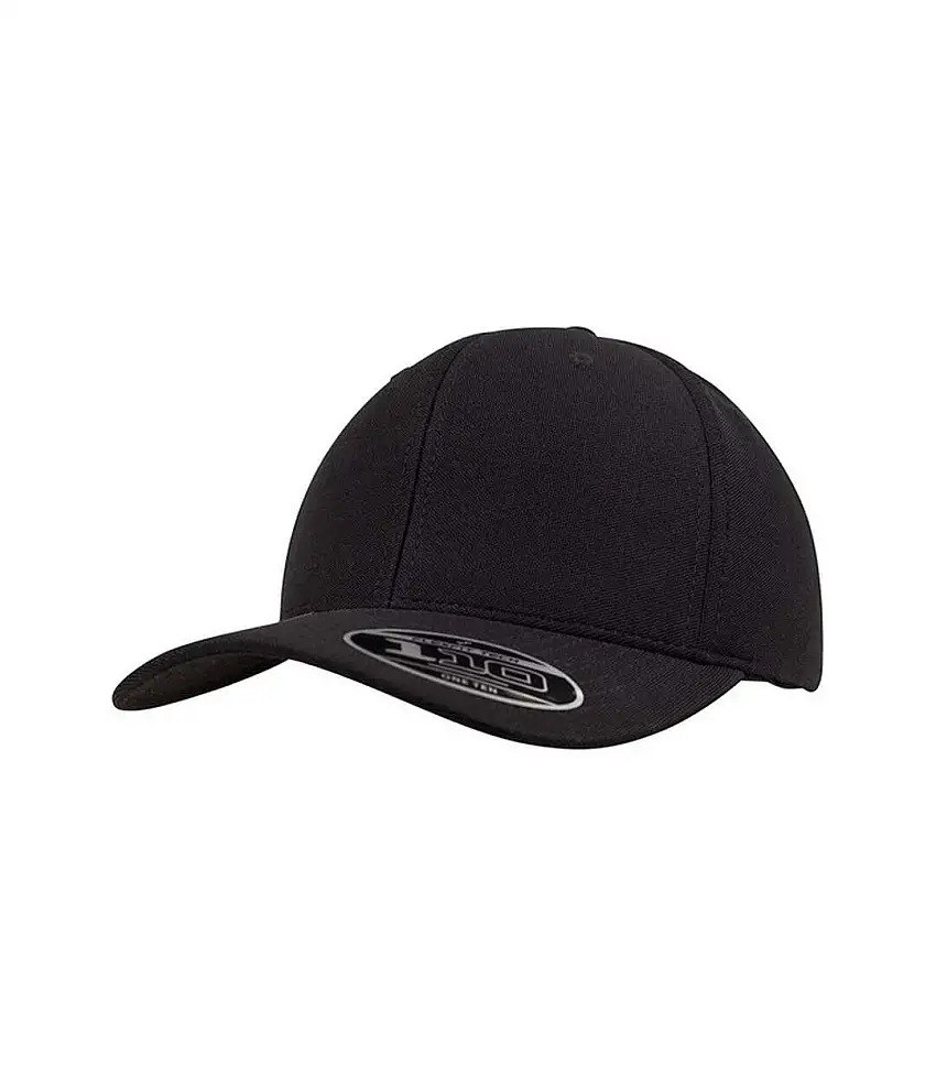 110 Cool & Dry Mini Pique Cap Black Flexfit