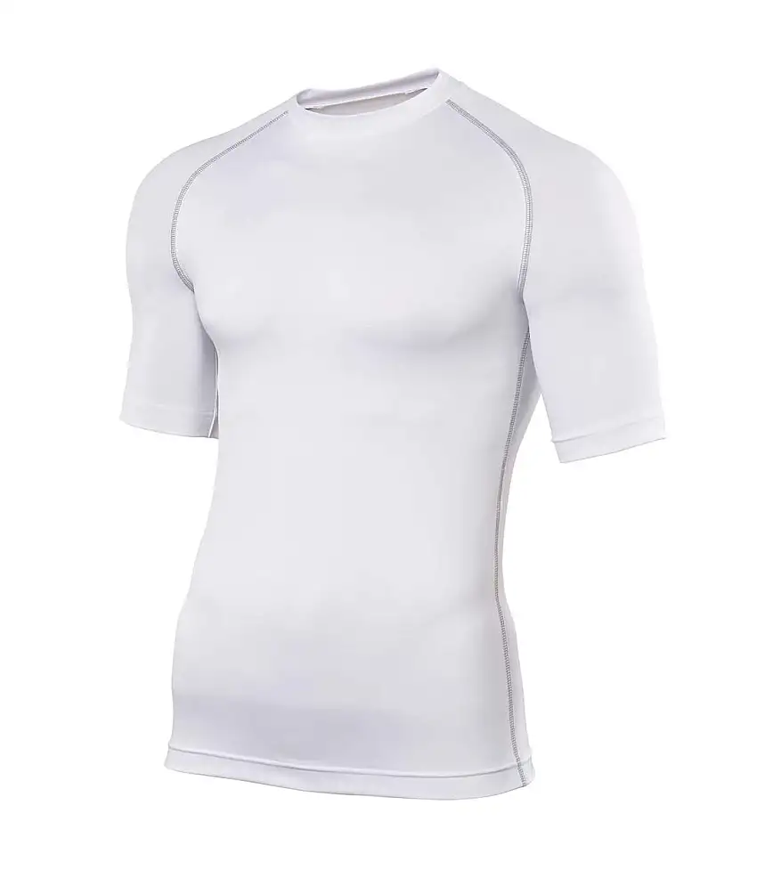 Rhino Mens Sports Base Layer Short Sleeve T-Shirt (White) - UTRW1277