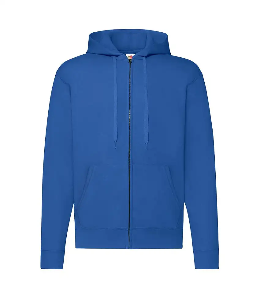 Fruit Of The Loom Mens Hooded Sweatshirt Jacket (Royal) - UTBC1369