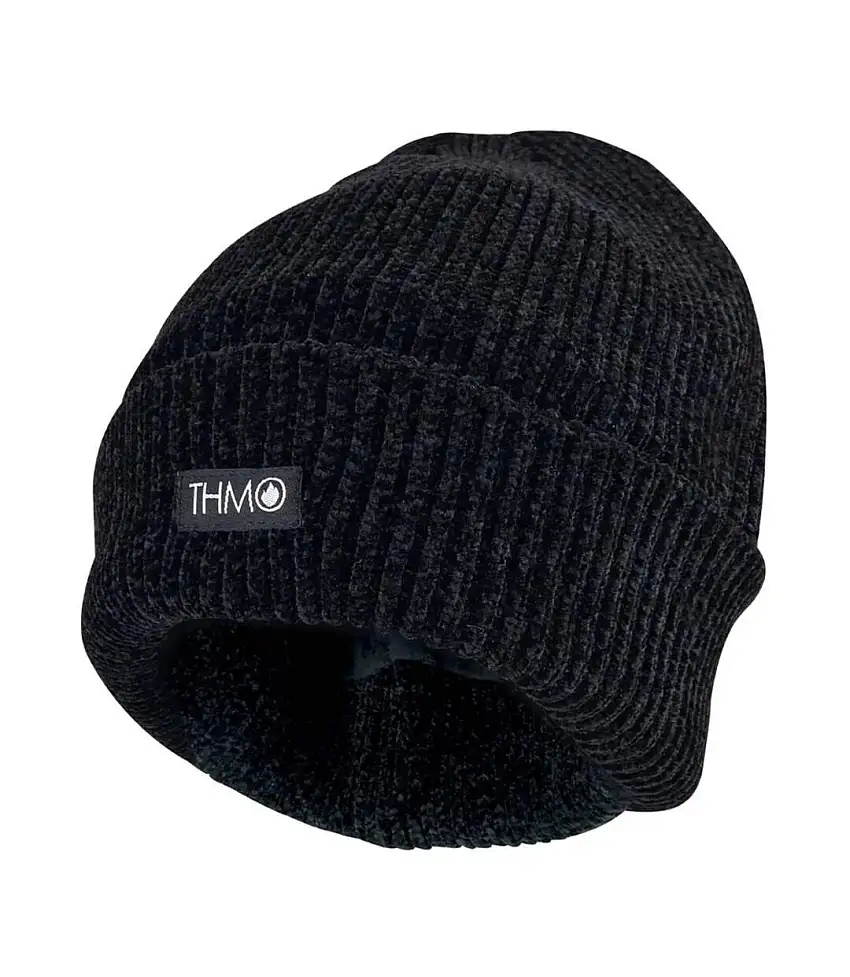 Ladies Thermal 40g 3M Insulation Fleece Lined Chenille Beanie Hat