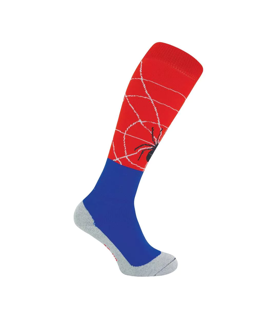 1 Pack Adults Knee High Fun Patterned Hockey Socks - Spiderman