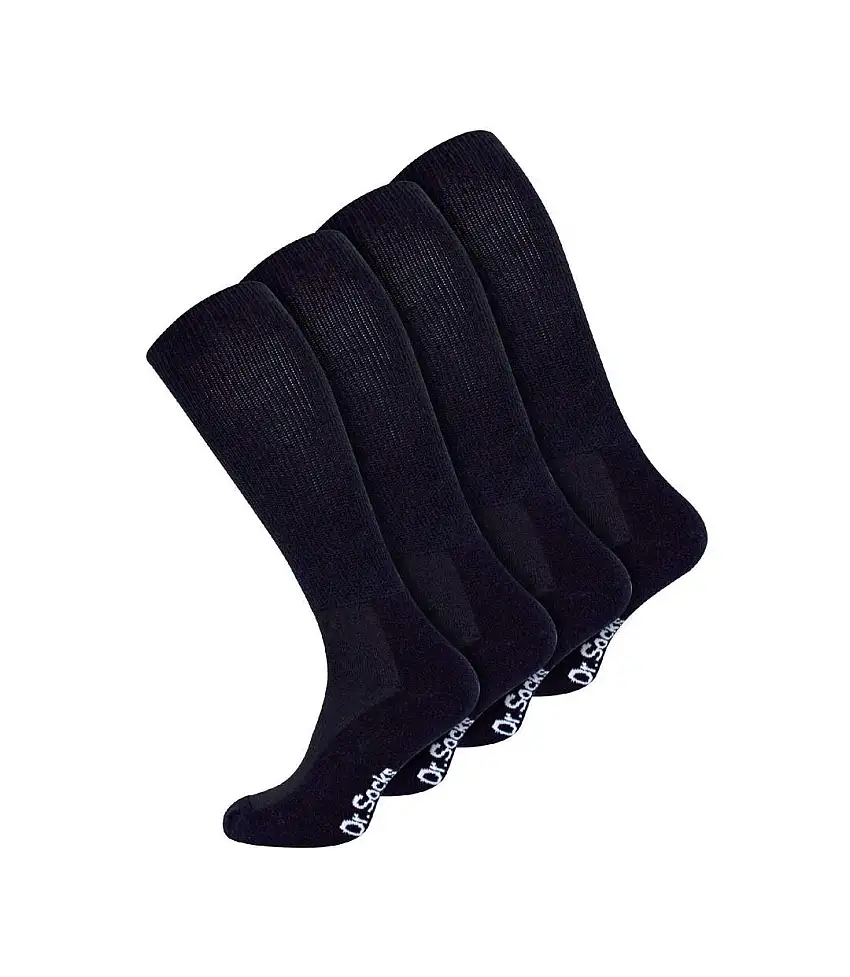 4 Pack Extra Wide Knee High Bamboo Diabetic Socks