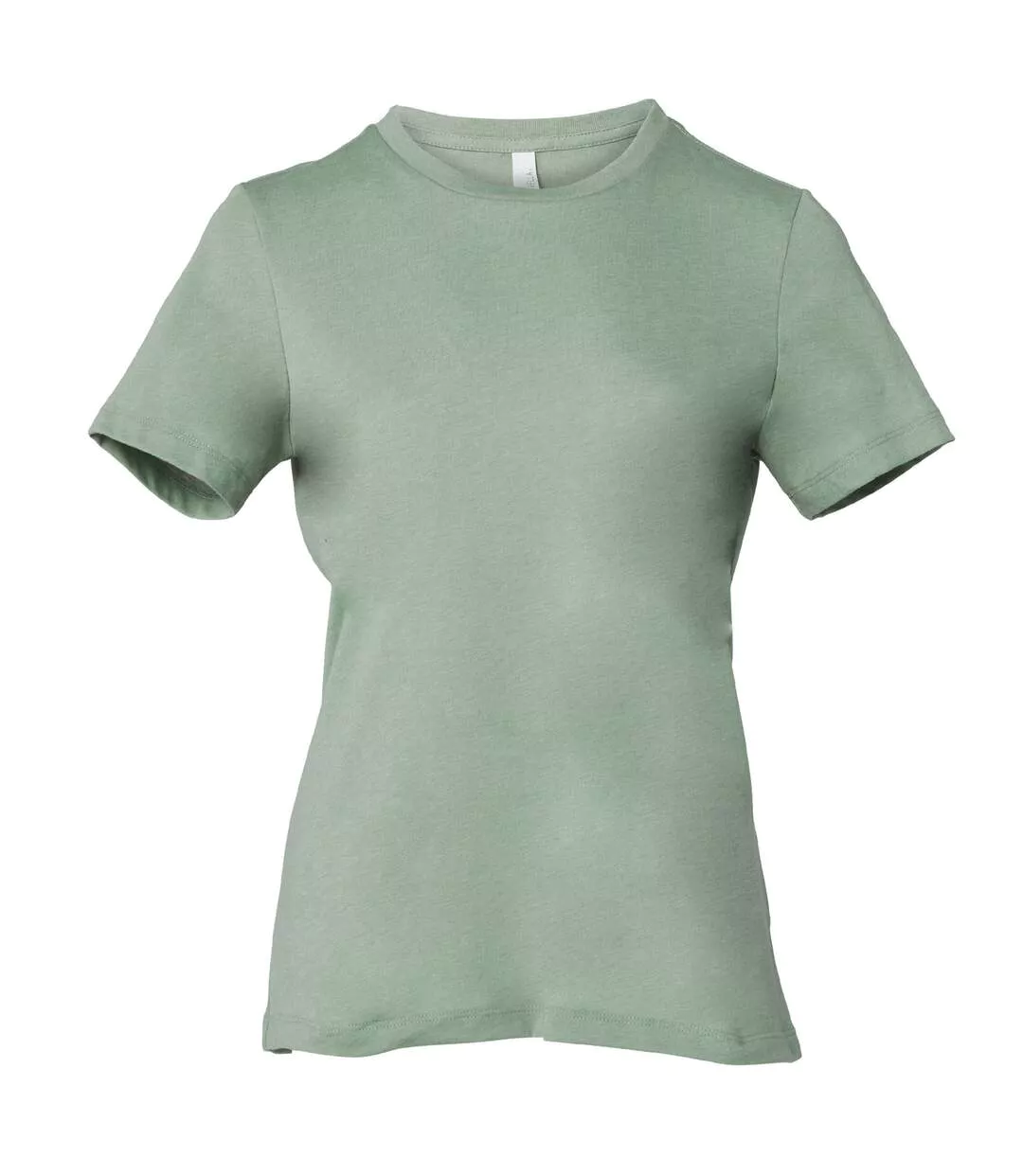 Womens/ladies Heather Jersey Relaxed Fit T-shirt Sage Green Bella + Canvas