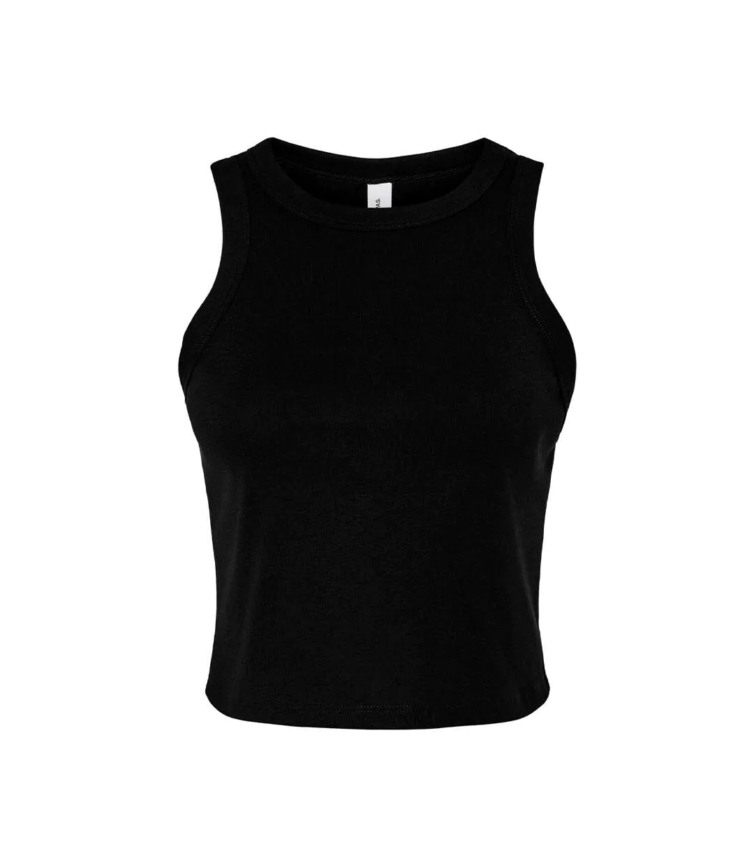 Womens/ladies Tank Top Solid Black Bella + Canvas