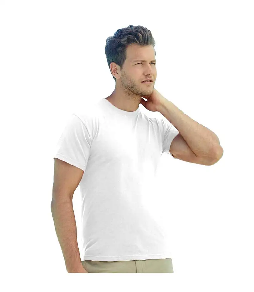 Fruit Of The Loom Mens Screen Stars Original Full Cut Short Sleeve T-Shirt (White) - UTBC340