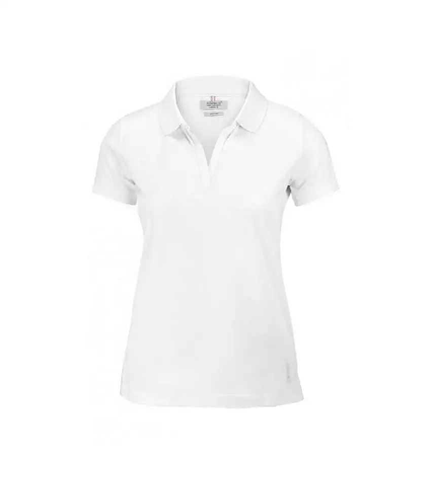 Womens/ladies Clearwater Polo Shirt White Nimbus