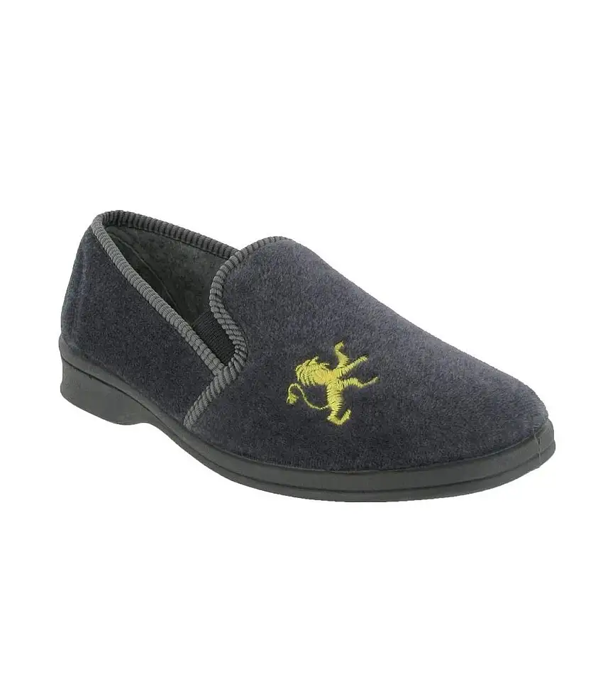 Mirak Warminster/Frank Slip-On Slipper / Mens Slippers / Classic Slippers (Grey) - UTFS857