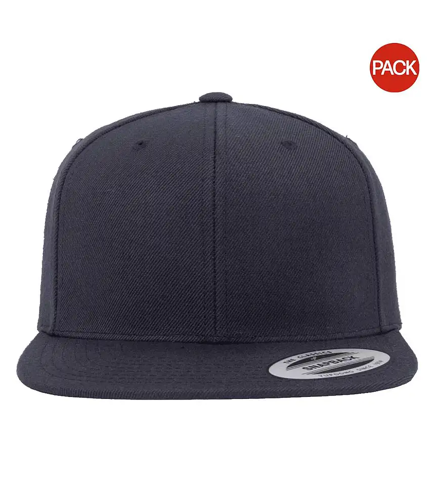 Yupoong Mens The Classic Premium Snapback Cap (Pack of 2) (Dark Navy/Dark Navy) - UTRW6714