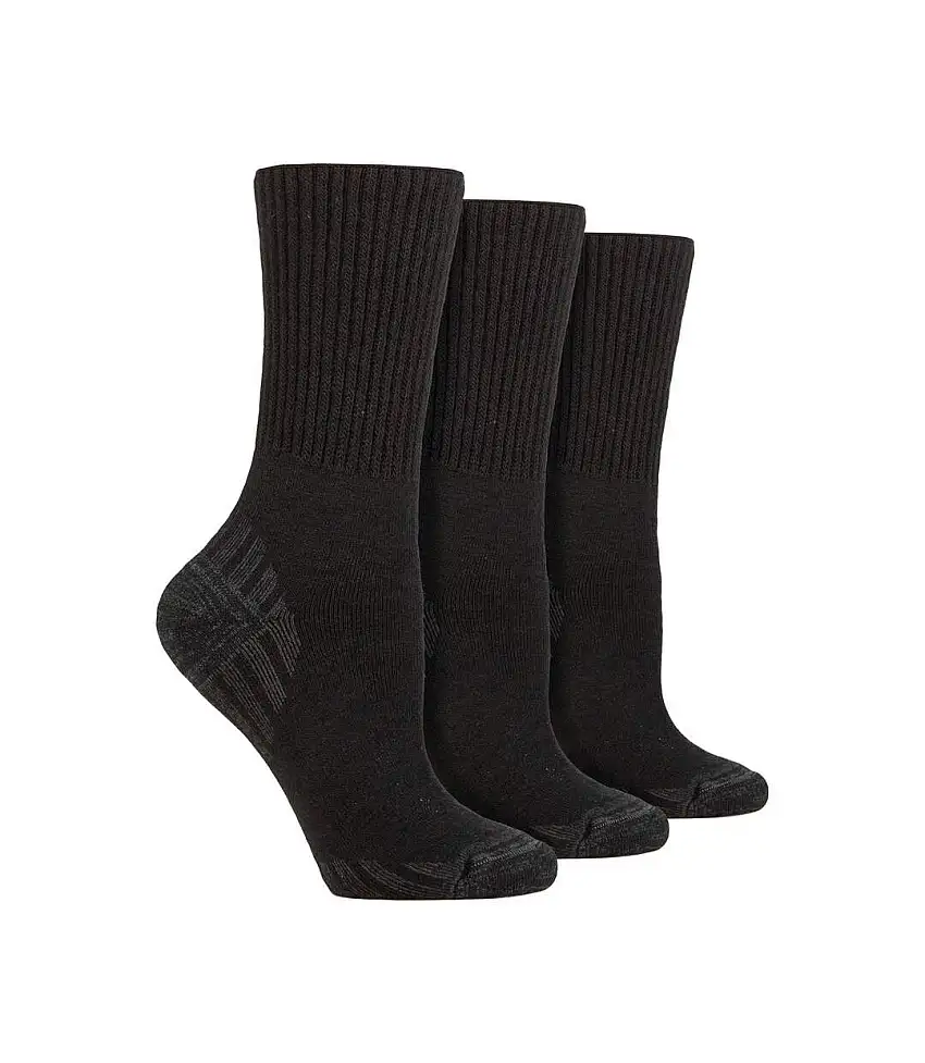 3 Pack Diabetic Walking Socks for Men | Extra Wide Wool Hiking Socks