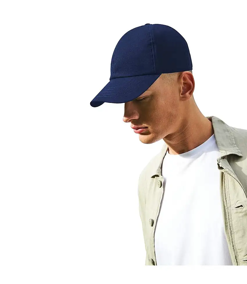 5 Panel Organic Baseball Cap Navy Beechfield