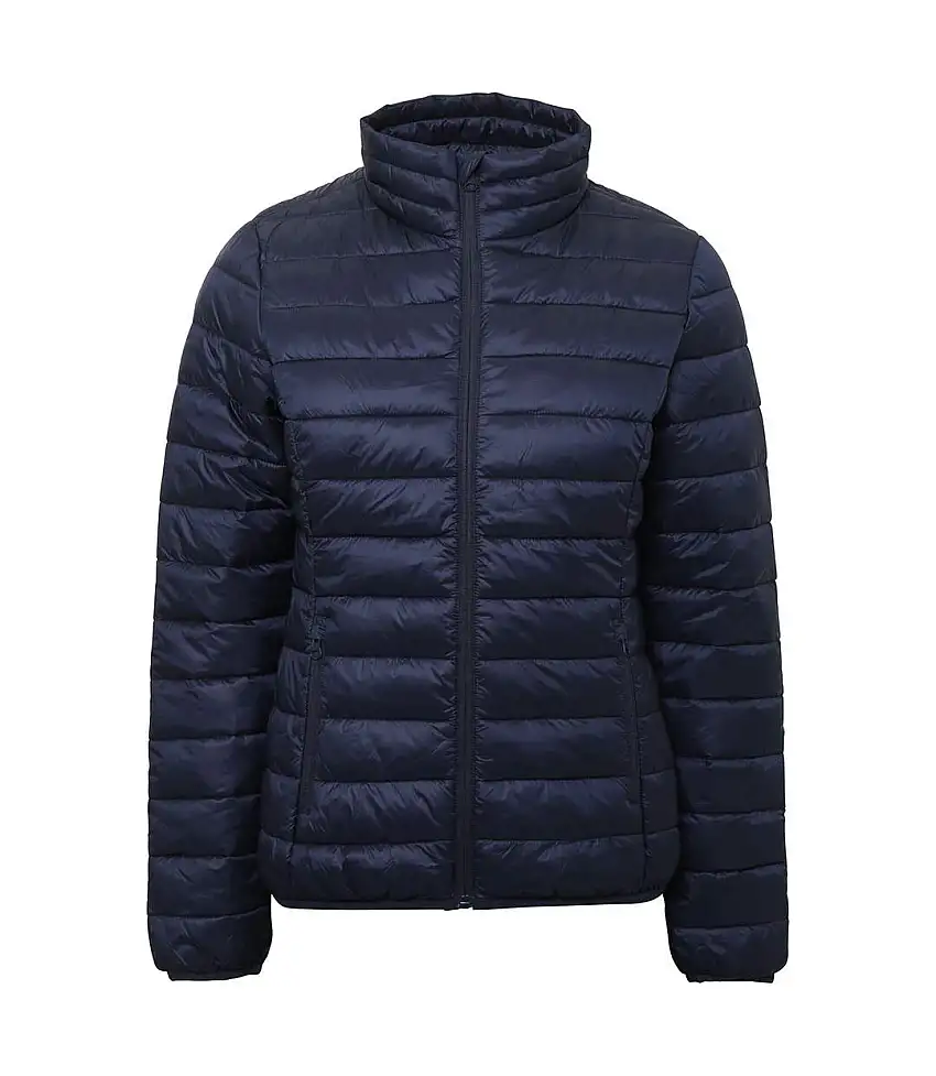2786 Womens/Ladies Terrain Long Sleeves Padded Jacket (Navy) - UTRW6283
