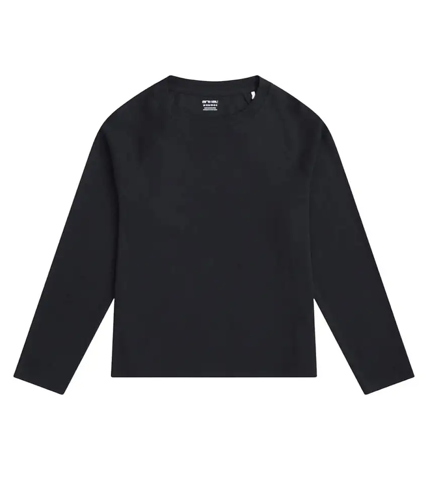 Womens/ladies Ashleigh Long-sleeved T-shirt Black Animal