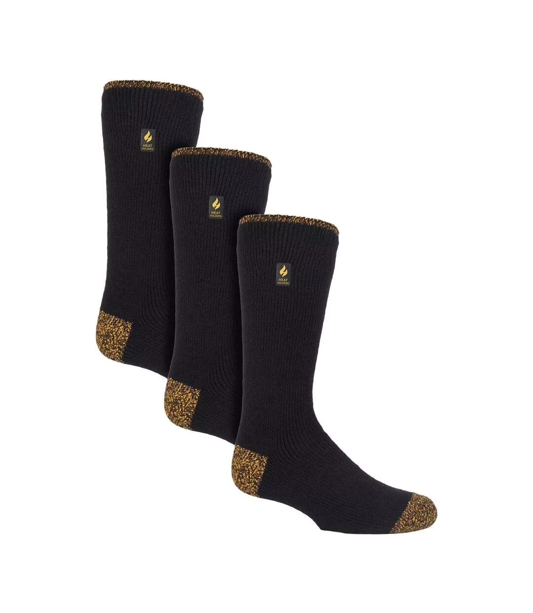 3 Pack Mens Heavy Duty Knee High Work Socks, Long Thermal Boot Socks