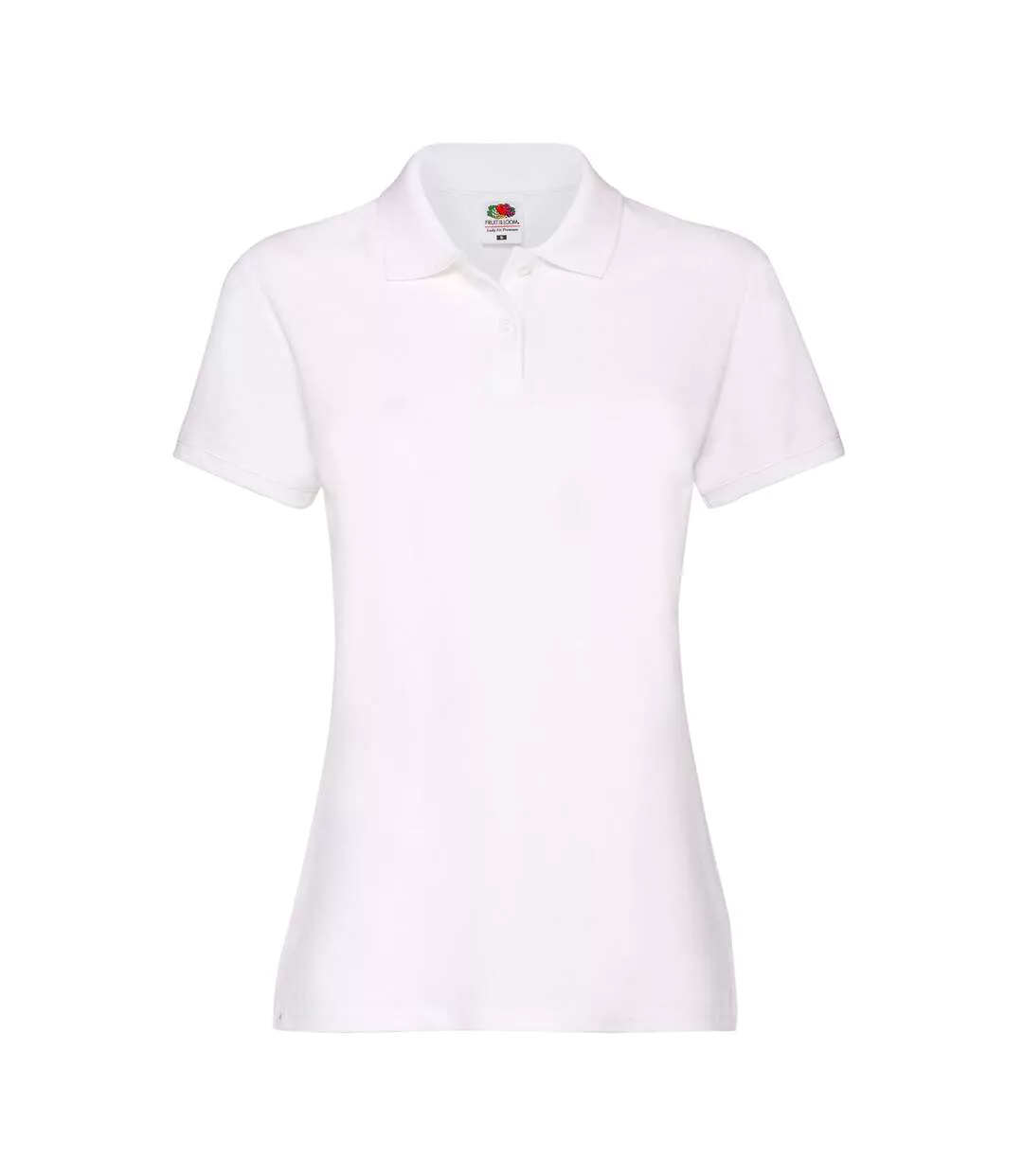 Womens/ladies Premium Polo Shirt White Fruit Of The Loom