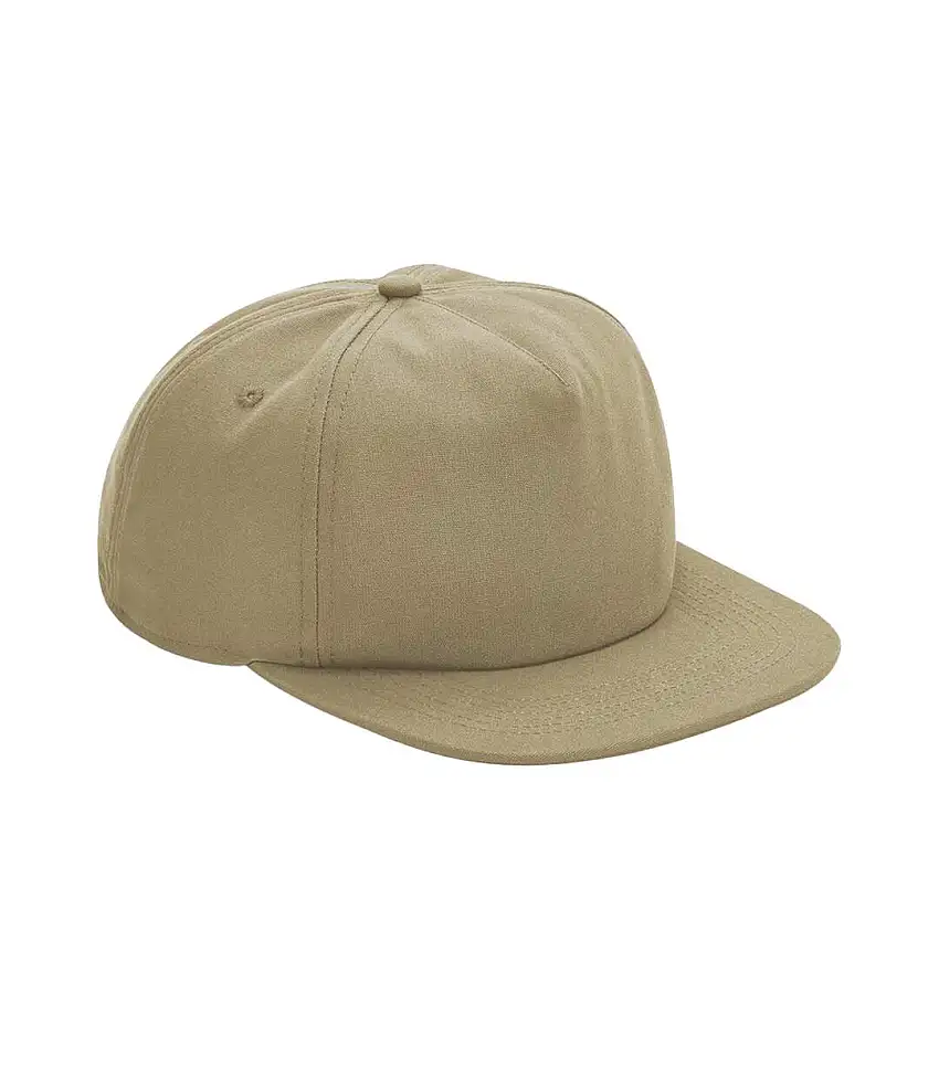 5 Panel Organic Cotton Cap Desert Sand Beechfield