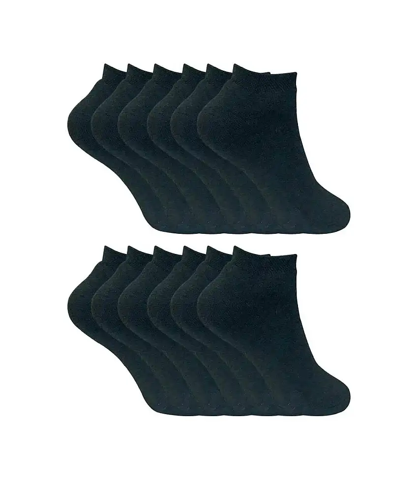 Ladies Cushioned Low Cut Ankle Thermal Trainer Socks