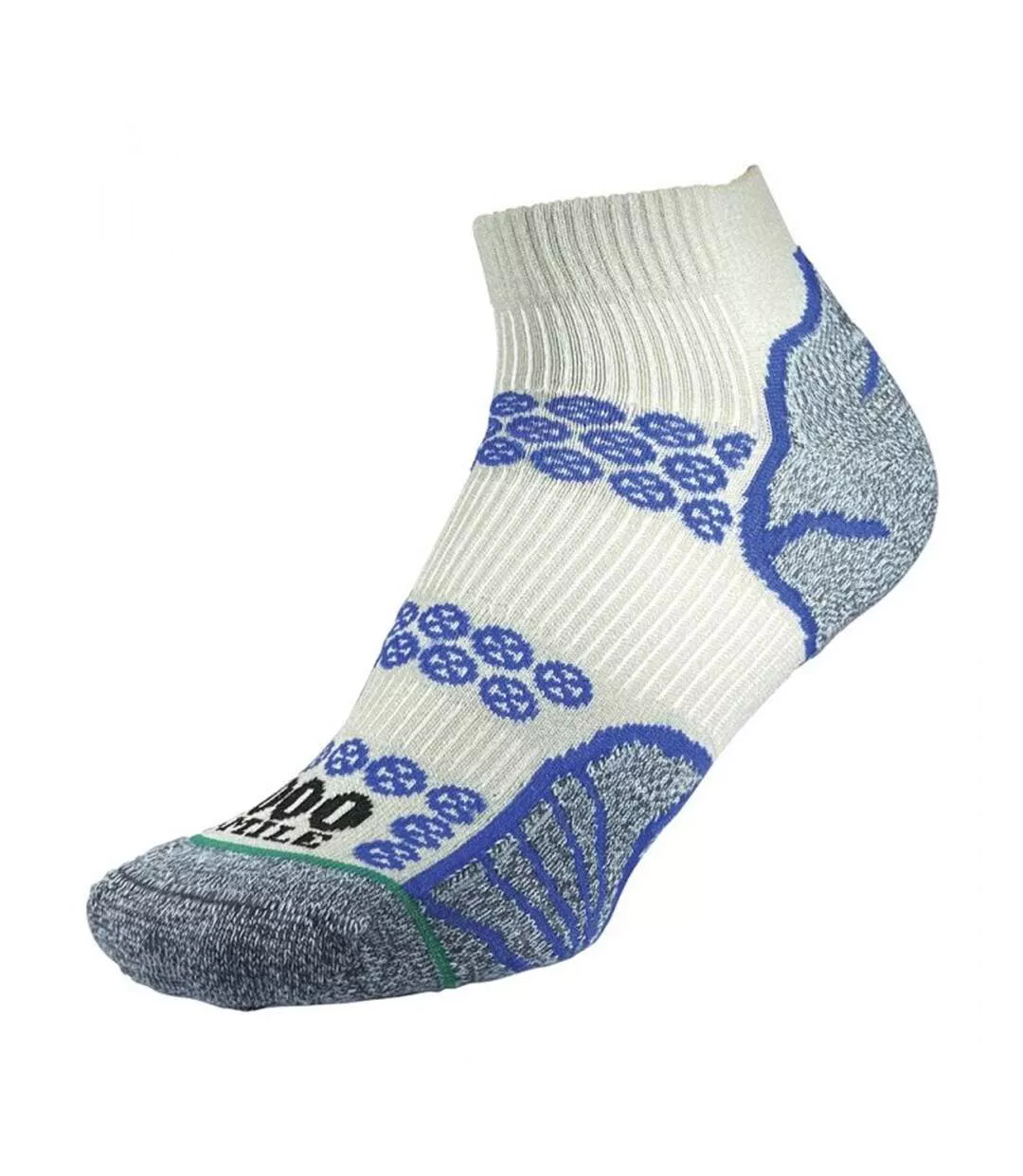 Mens Lite Ankle Socks Silver Royal Blue 1000 Mile