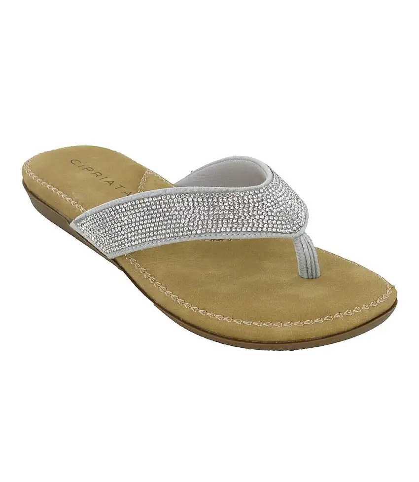 Cipriata Womens/Ladies Alcee Diamante Sandals (Silver) - UTDF1592