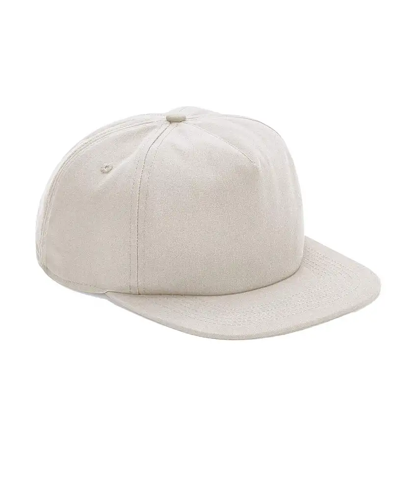 5 Panel Organic Cotton Cap Sand Beechfield