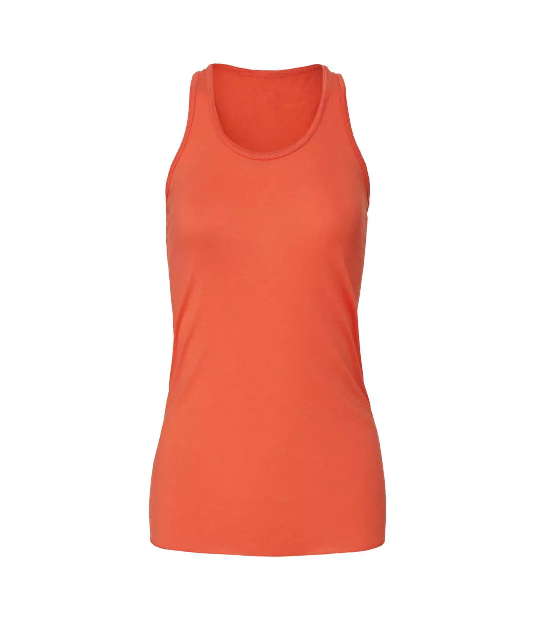 Womens/ladies Flowy Racerback Tank Top Coral Bella + Canvas