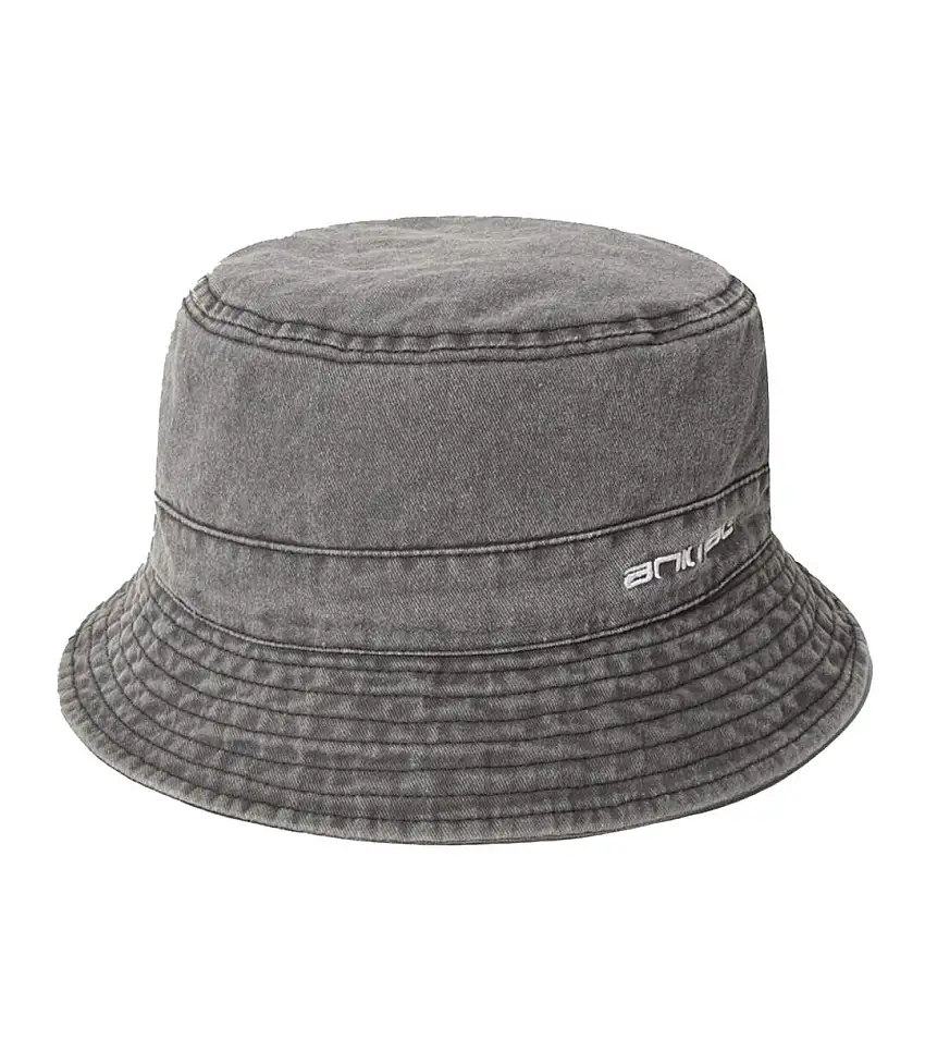 Mens Sean Organic Bucket Hat Black Animal