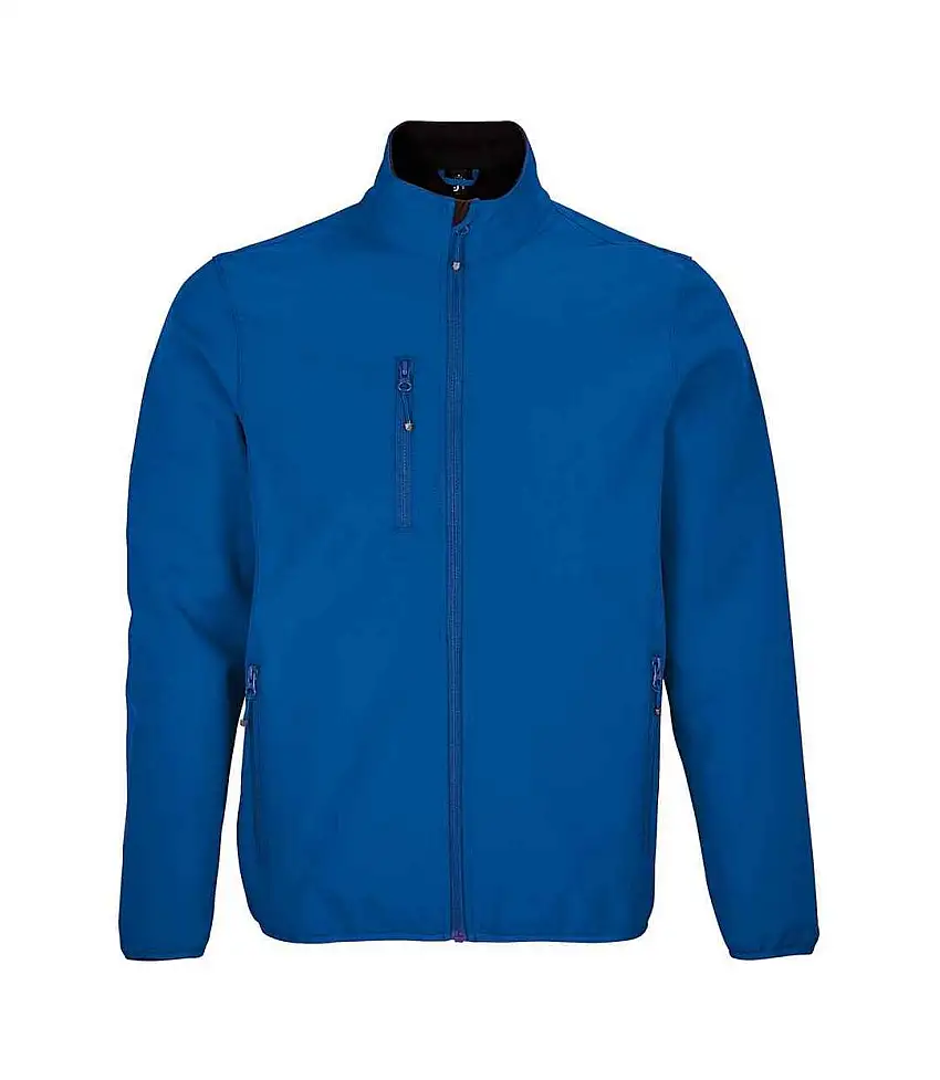 Mens Falcon Recycled Soft Shell Jacket Royal Blue SOLS