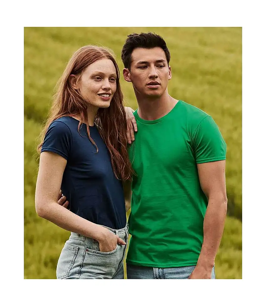 Fruit Of The Loom Mens Iconic T-Shirt (Heather Green) - UTPC3389