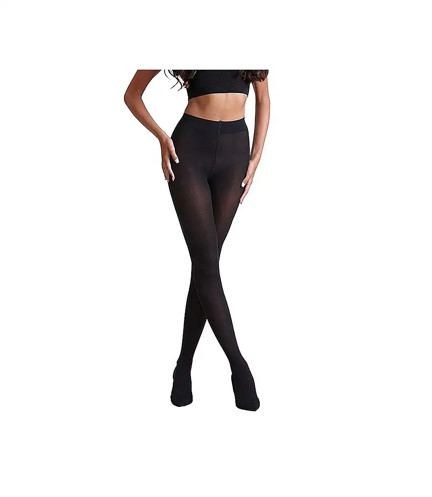 Womens/ladies Ultimate Comfort Opaque Tights Black Couture