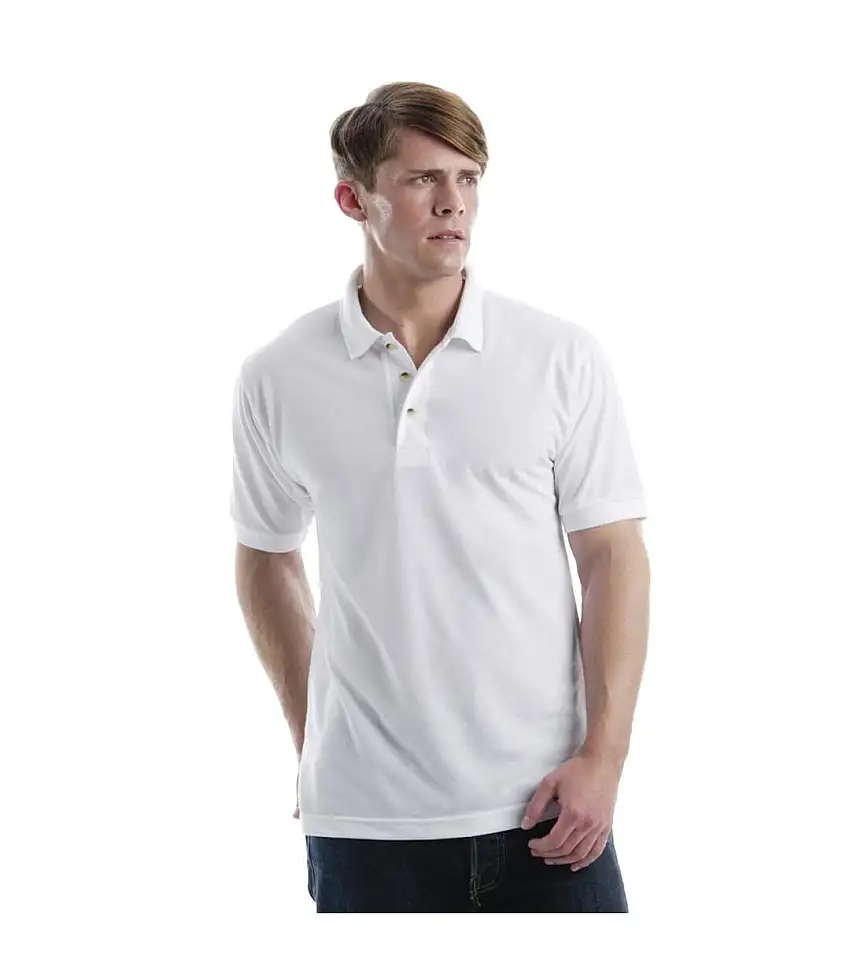 Xpres Mens Subli Plus Short Sleeve Polo Shirt (White) - UTBC1544
