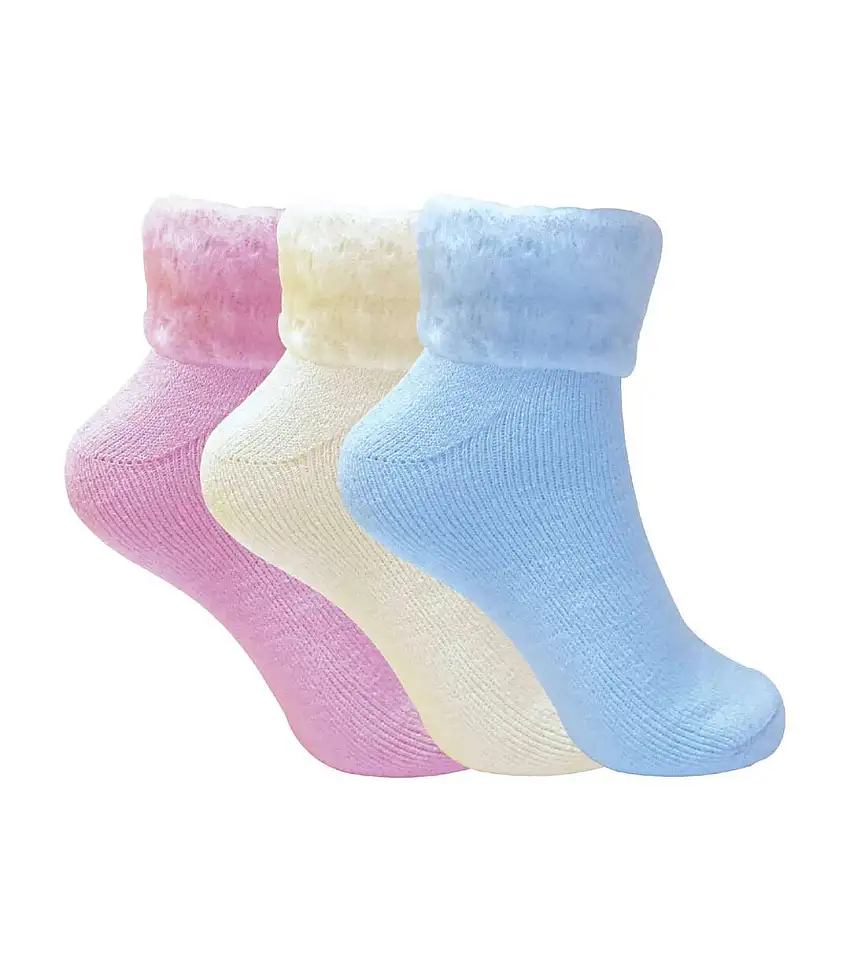 3 Pack Ladies Soft Warm Winter Bed Socks