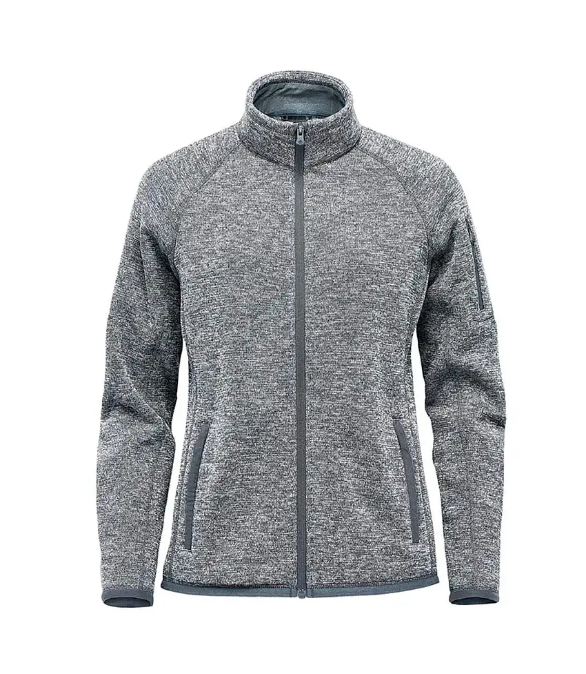 Mens Avalante Pure Earth Full Zip Fleece Jacket Granite Heather Stormtech