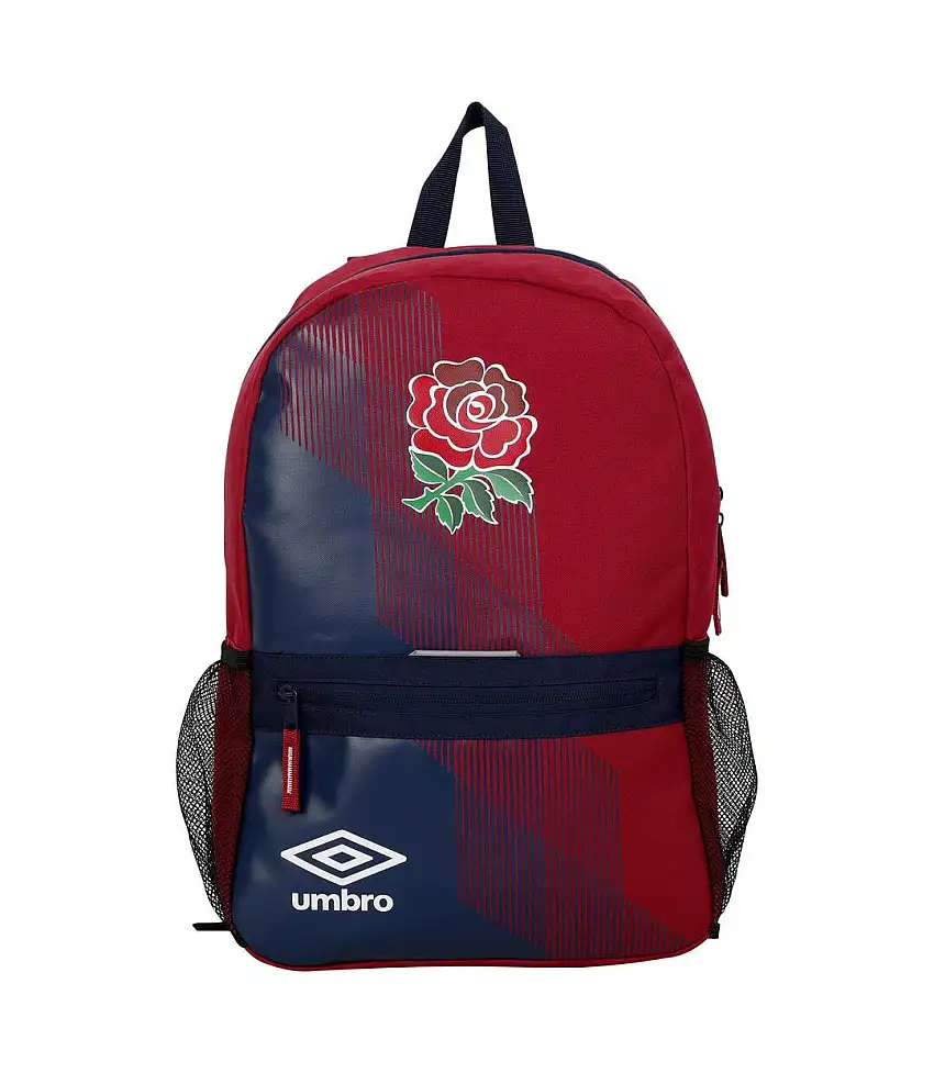 23/24 England Rugby Backpack One Size Tibetan Red White Umbro