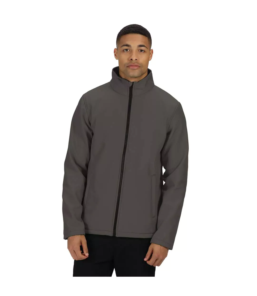 Regatta Mens Ablaze Printable Softshell Jacket (Seal Grey/Black) - UTRG3560