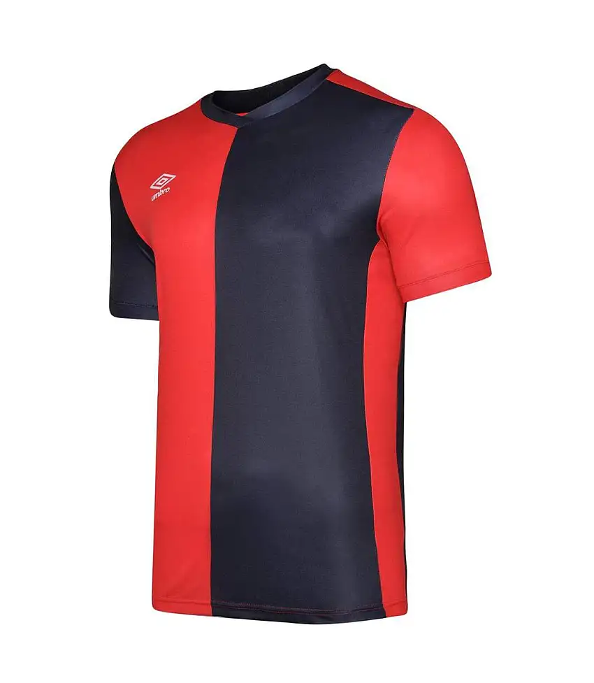 Mens 50/50 Short-sleeved Jersey Vermillion Black Umbro