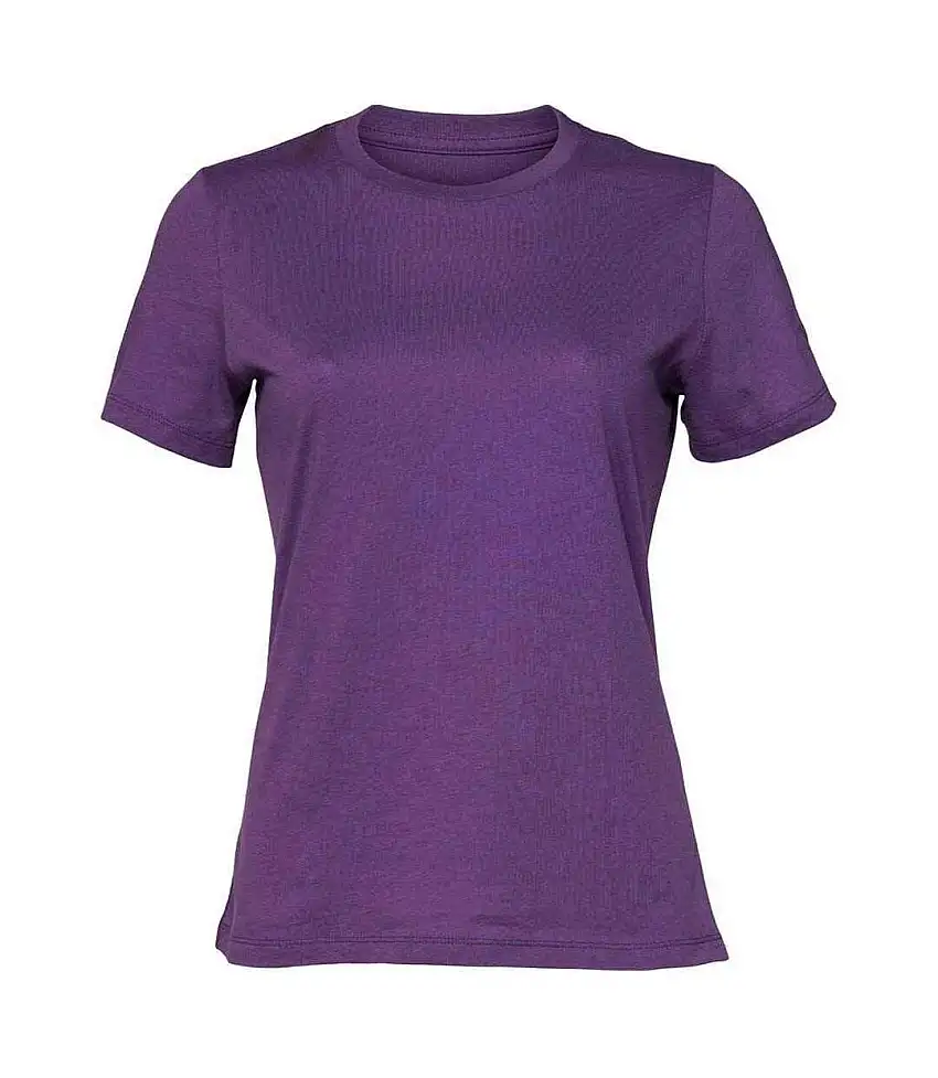 Womens/ladies Relaxed Jersey T-shirt Royal Purple Bella + Canvas