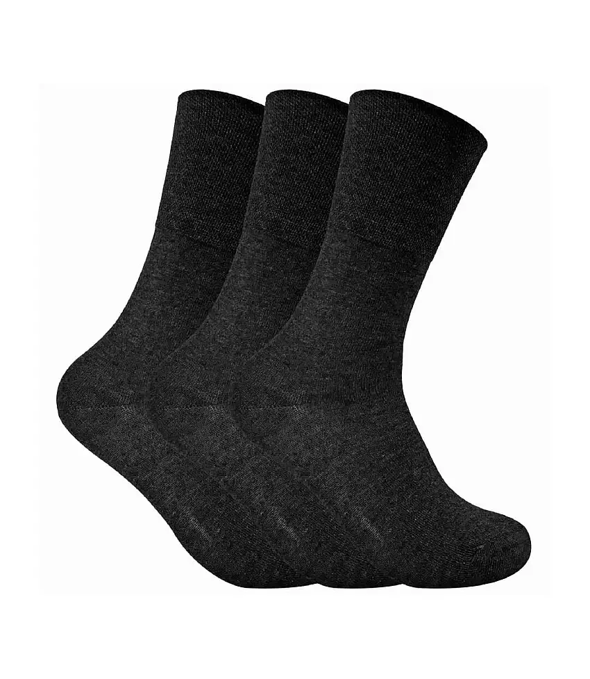 3 Pack Ladies Thin Wide Top Non Elastic Thermal Diabetic Socks