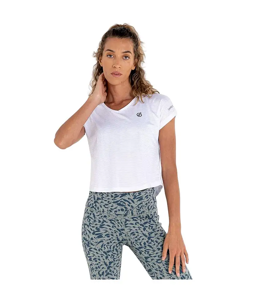 Womens/ladies Refining T-shirt White Dare 2B