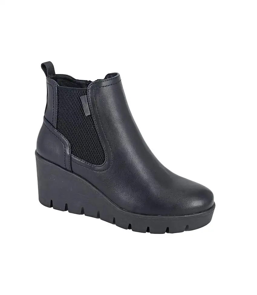 Womens/ladies Annina Ankle Boots Black Cipriata