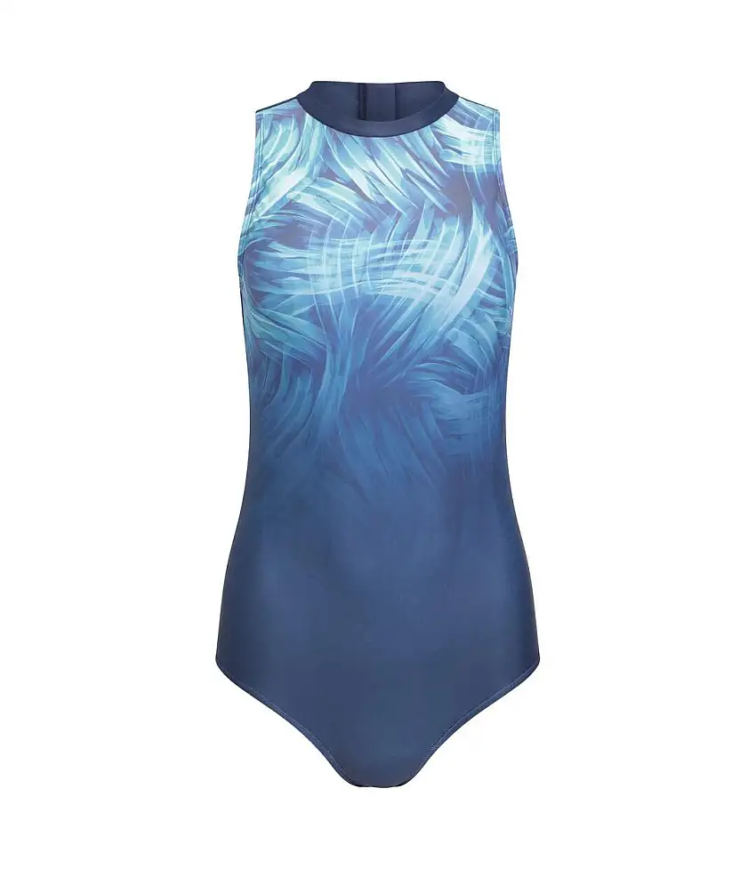 Womens/ladies Sydney One Piece Swimsuit Teal Mountain Warehouse