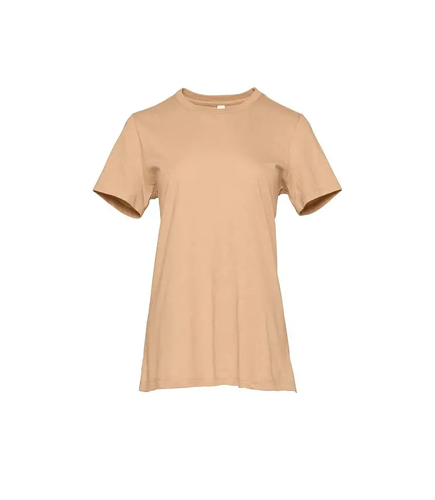 Womens/ladies Jersey Relaxed Fit T-shirt Sand Dune Bella + Canvas